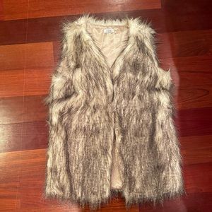 Faux fur vest